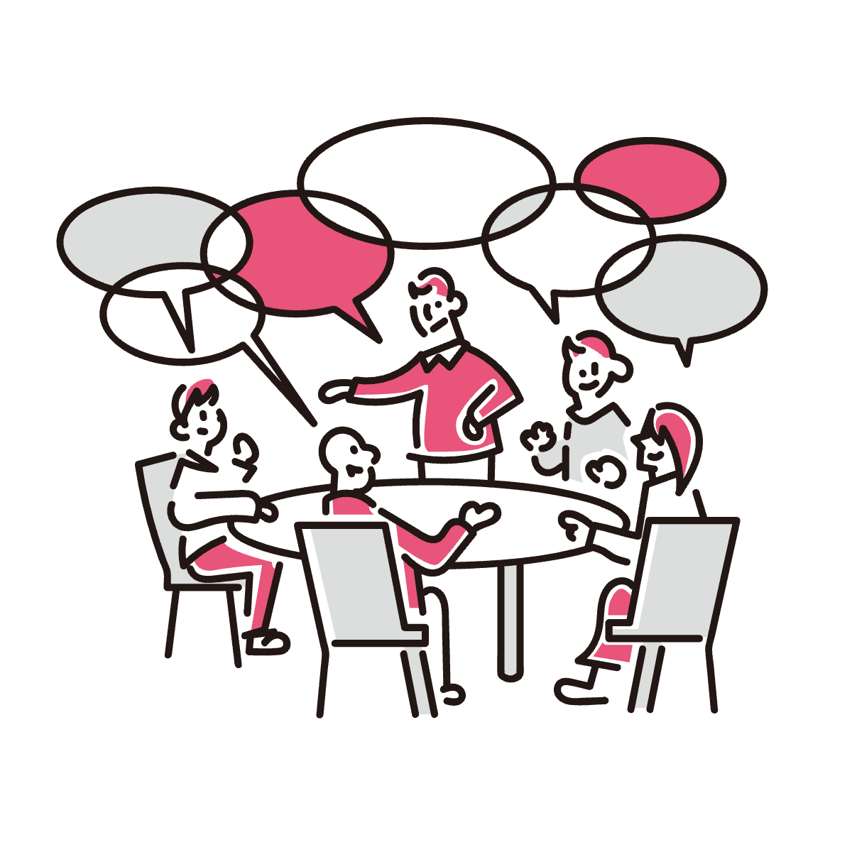 対話のイラスト