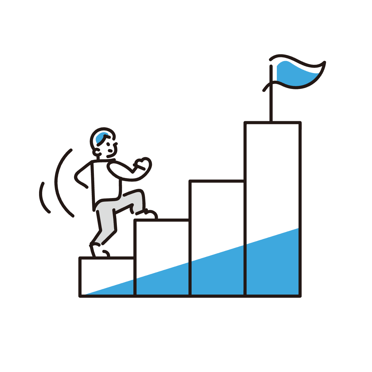 産業成長のイラスト